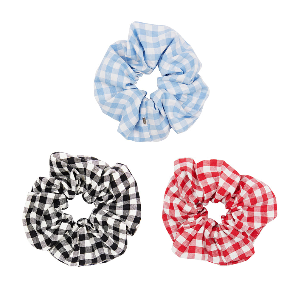 Carrie Gingham Check Scrunchie_3Color