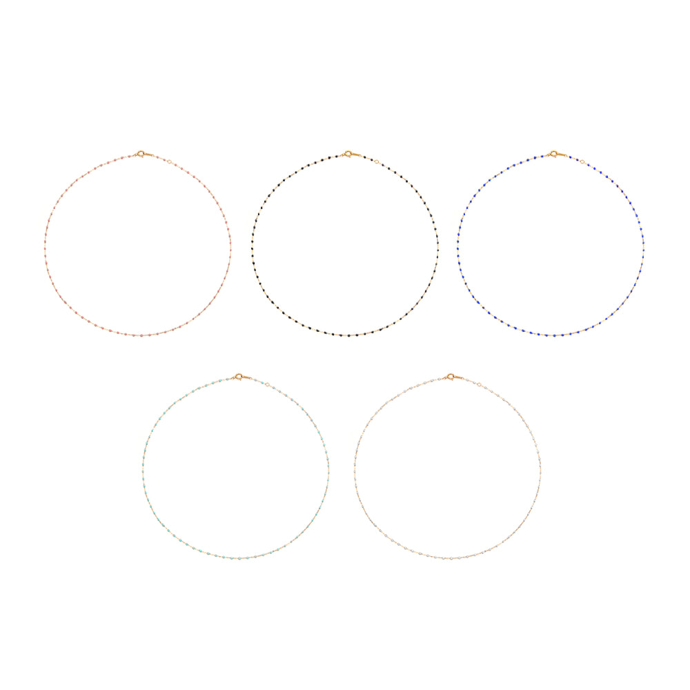 [Susasha,YamSeolhee,Megu★][14k 기획상품] Gold Color Dot Necklace_4Color
